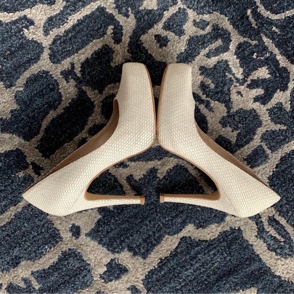 Bcbgeneration platform heels/pumps/shoes Sz 7.5 ivory white cream - Picture 5 of 7